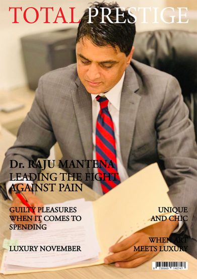 TOTALPRESTIGE MAGAZINE - On cover Dr. Raju Mantena