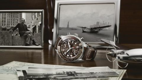 IWC Pilot’s Watch Timezoner Chronograph Edition  “80 YEARS FLIGHT TO NEW YORK”