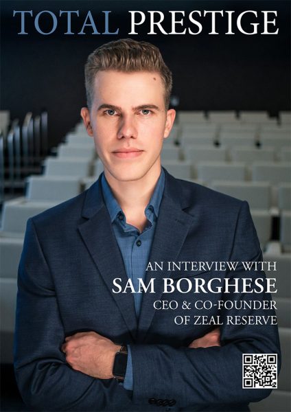 TOTALPRESTIGE MAGAZINE - On cover Sam Borghese