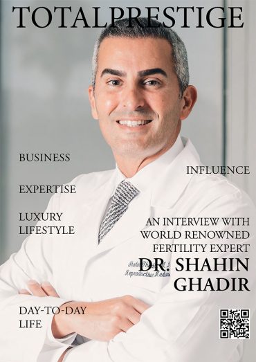 TOTALPRESTIGE MAGAZINE - On cover Dr. Shahin Ghadir