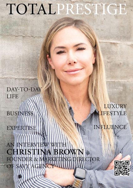 TOTALPRESTIGE MAGAZINE - On cover Christina Brown