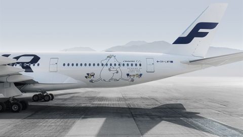 Two Finnair A350 aircraft get a Moomin makeover