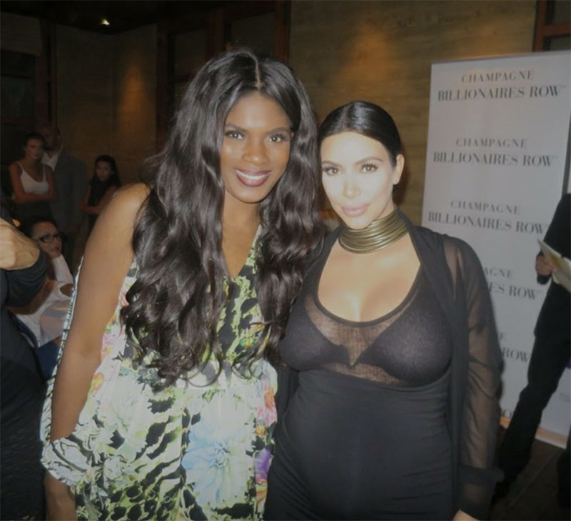 Danni Benson with Kim Kardashian