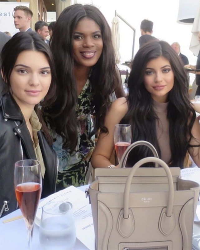 Danni Benson with Kylie and Kendall Jenner 