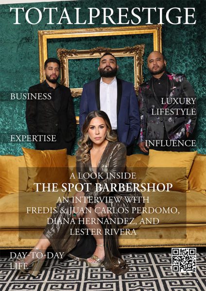 TOTALPRESTIGE MAGAZINE - On cover The Spot Barbershop