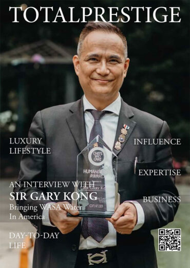 TOTALPRESTIGE MAGAZINE - On new cover Sir Gary Kong
