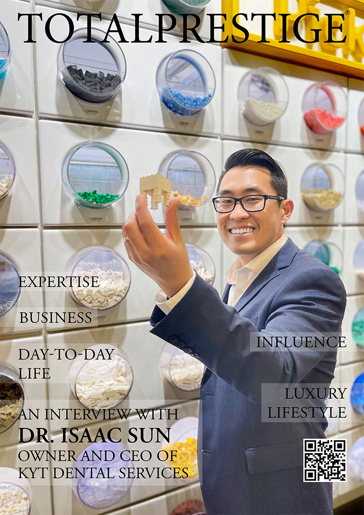 TOTALPRESTIGE MAGAZINE - On cover Dr. Isaac Sun