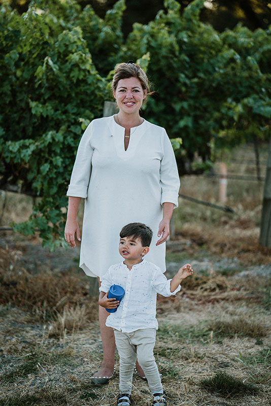 Lindsay Hoopes with her son